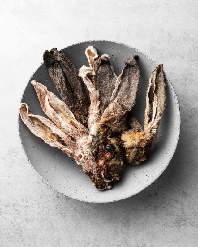 Kaninchenohren mit Fell, 10 Stück