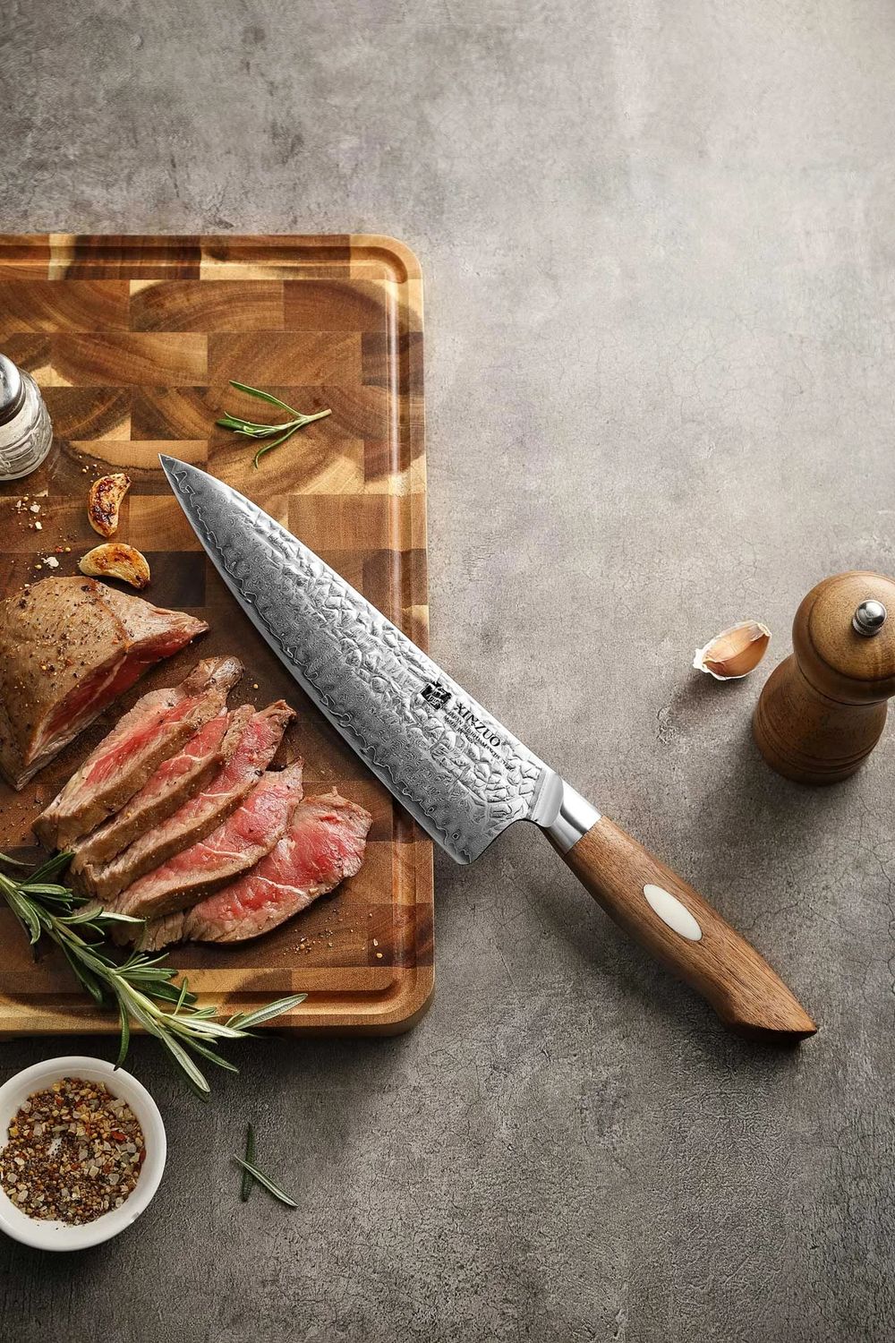 Chef knife 8,3” AUS10 Japan Damascus Steel