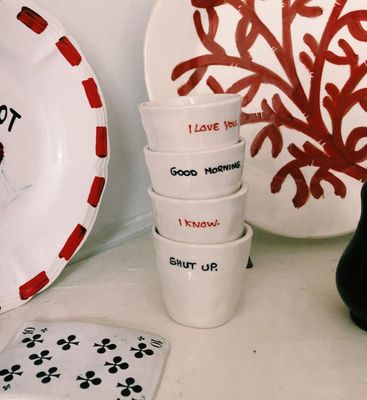 Espresso kopje met tekst