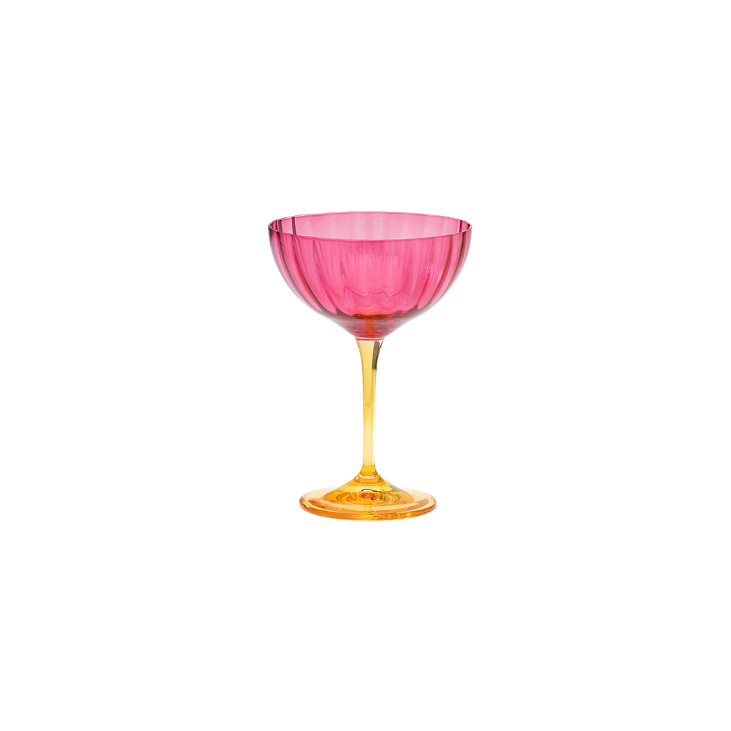Champagne glas &#39;Jazzy Pink&#39;