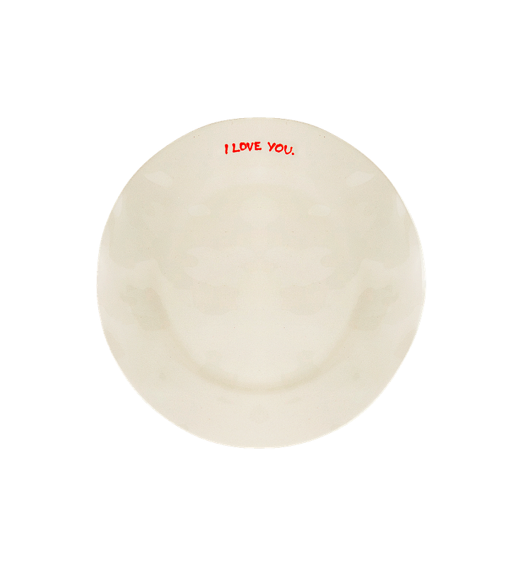 Ontbijtbord &#39;i love you&#39;