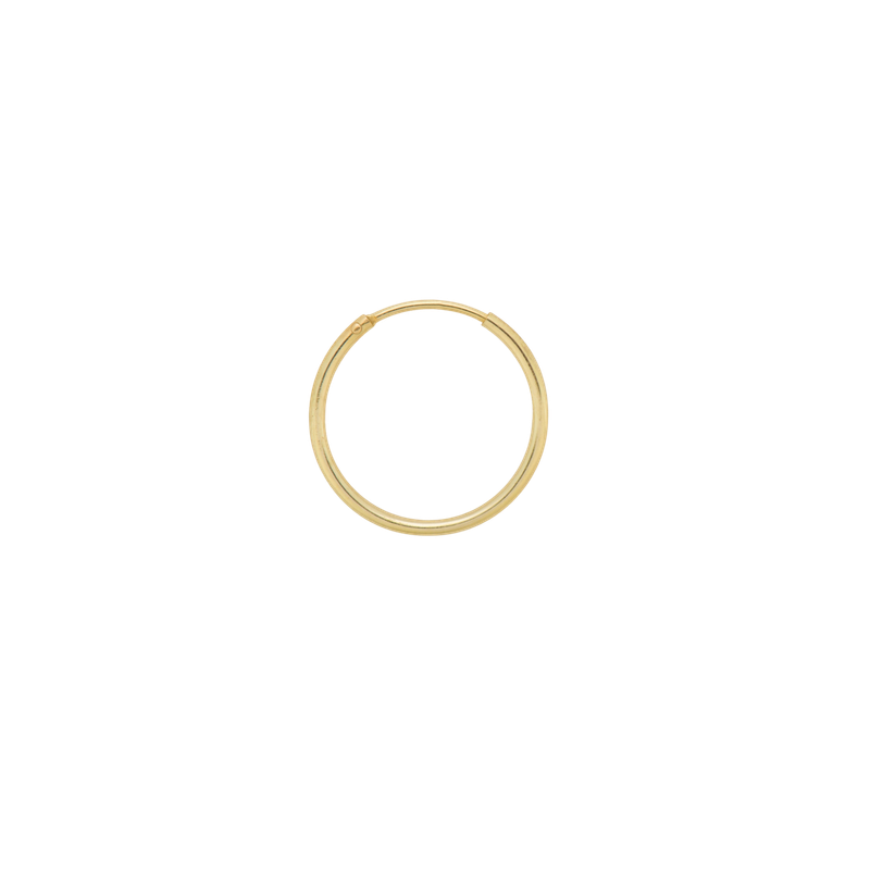 Single oorbel maat L (20mm) - goud