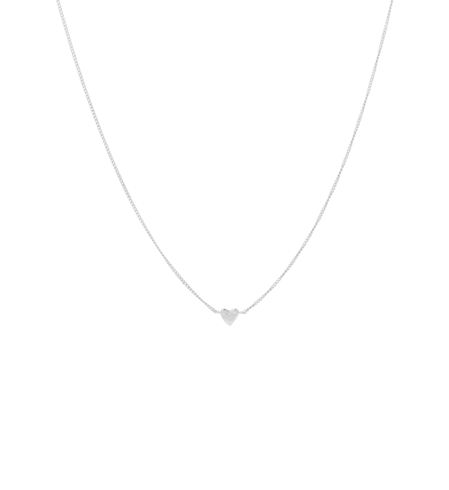 Anna + Nina &#39;te quiero&#39; ketting - zilver