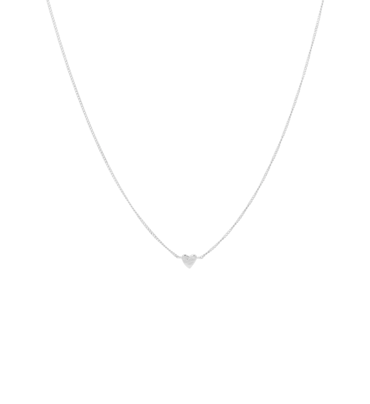 Anna + Nina &#39;te quiero&#39; ketting - zilver