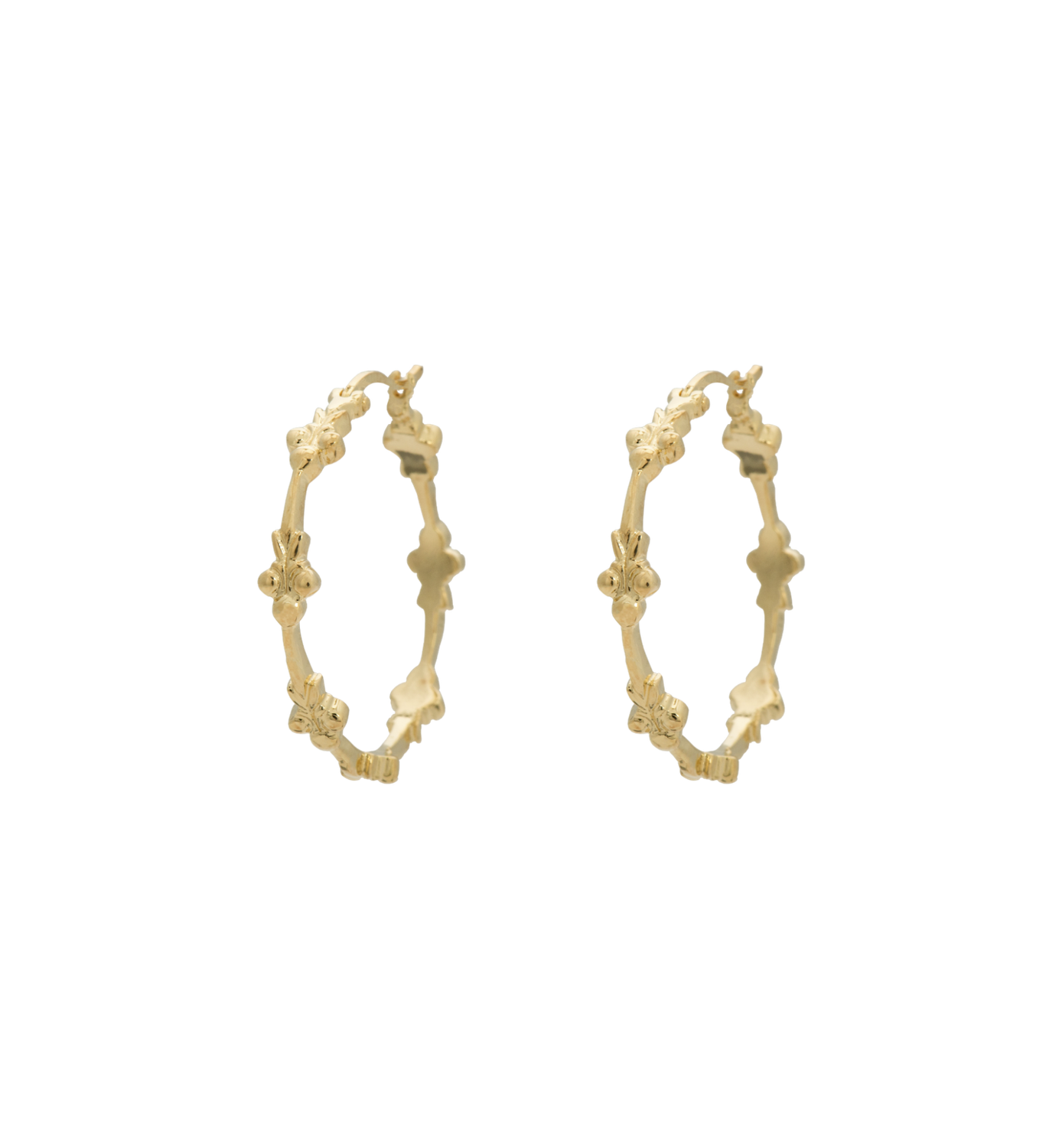 Anna + Nina &#39;Eden&#39; hoop earring - goud