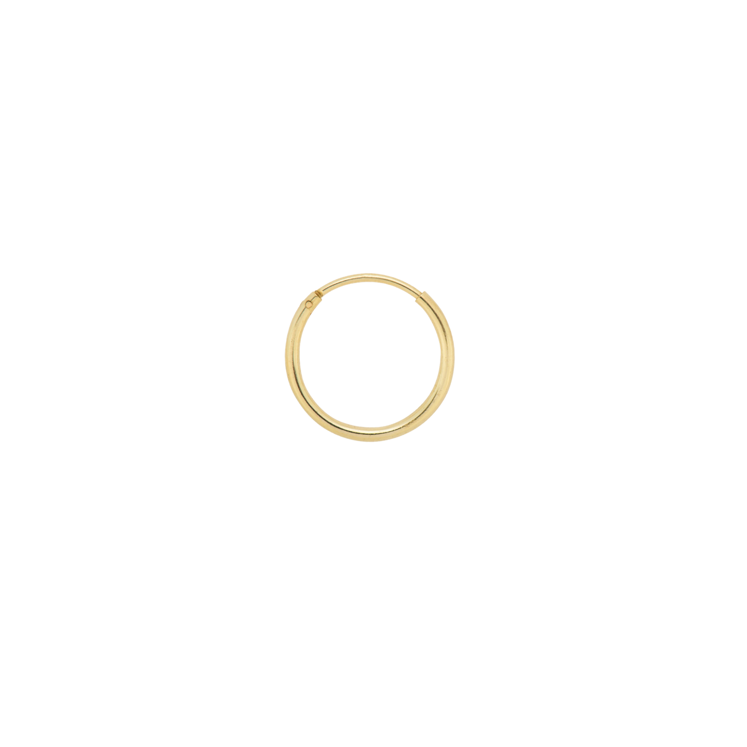 Single oorbel maat M (16mm) - goud