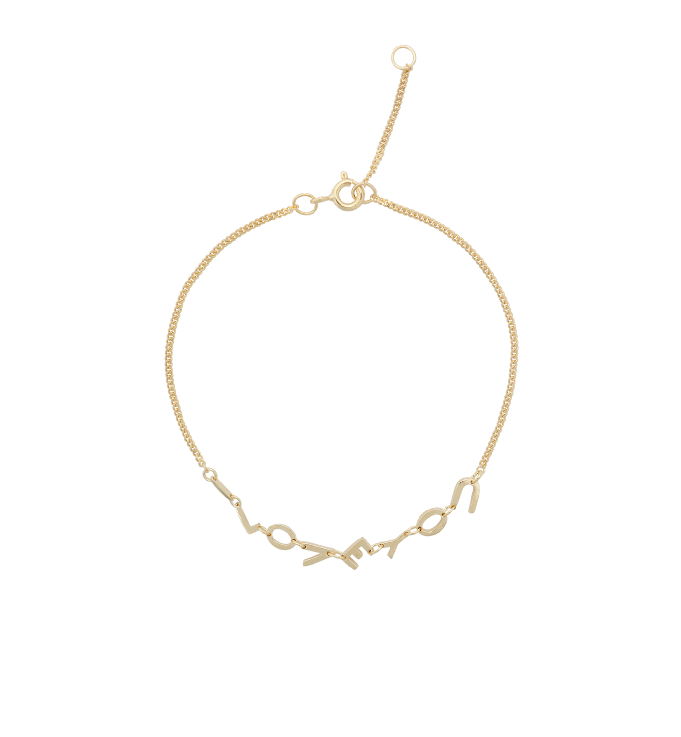 Anna + Nina &#39;i love you&#39; armband - goud