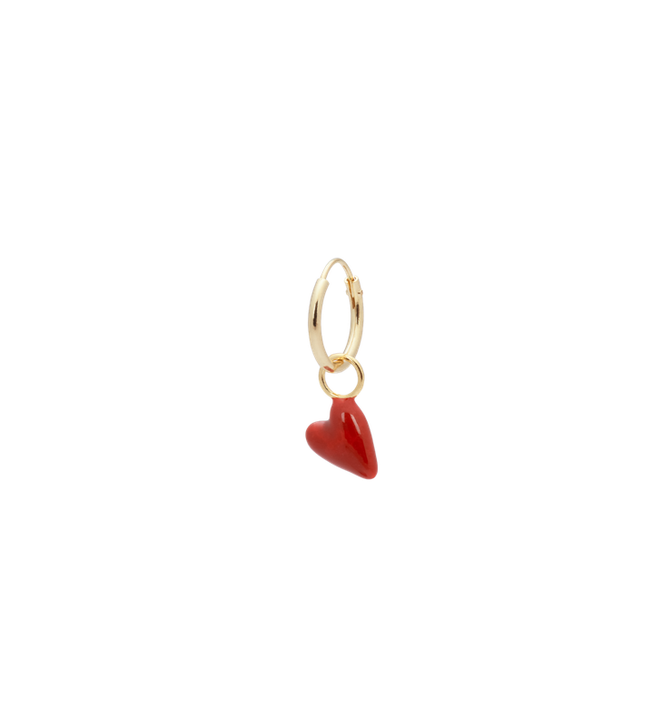 Anna + Nina &#39;heart beat&#39; single oorbel
