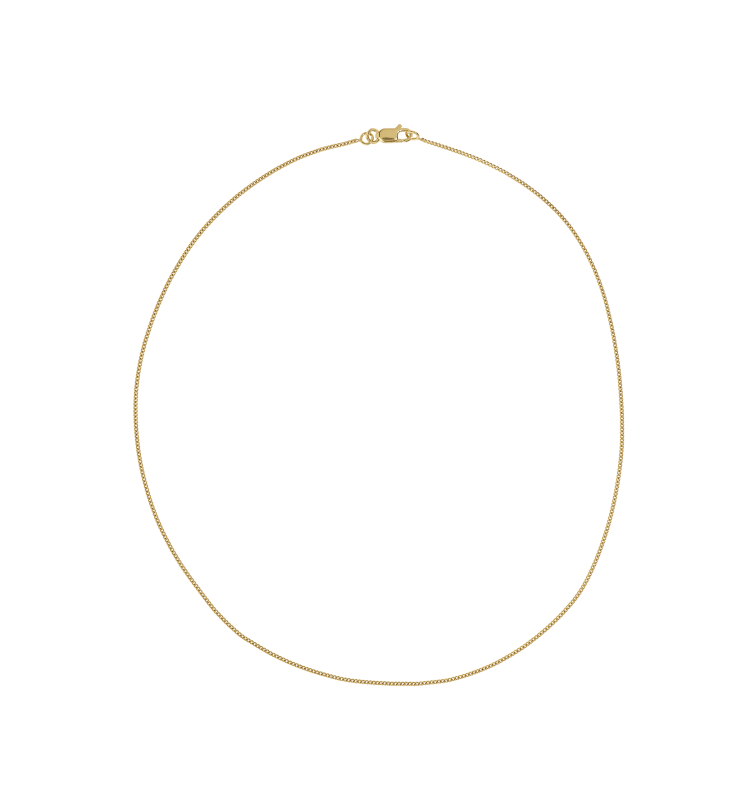 Anna + Nina &#39;gourmet&#39; ketting (48cm) - goud