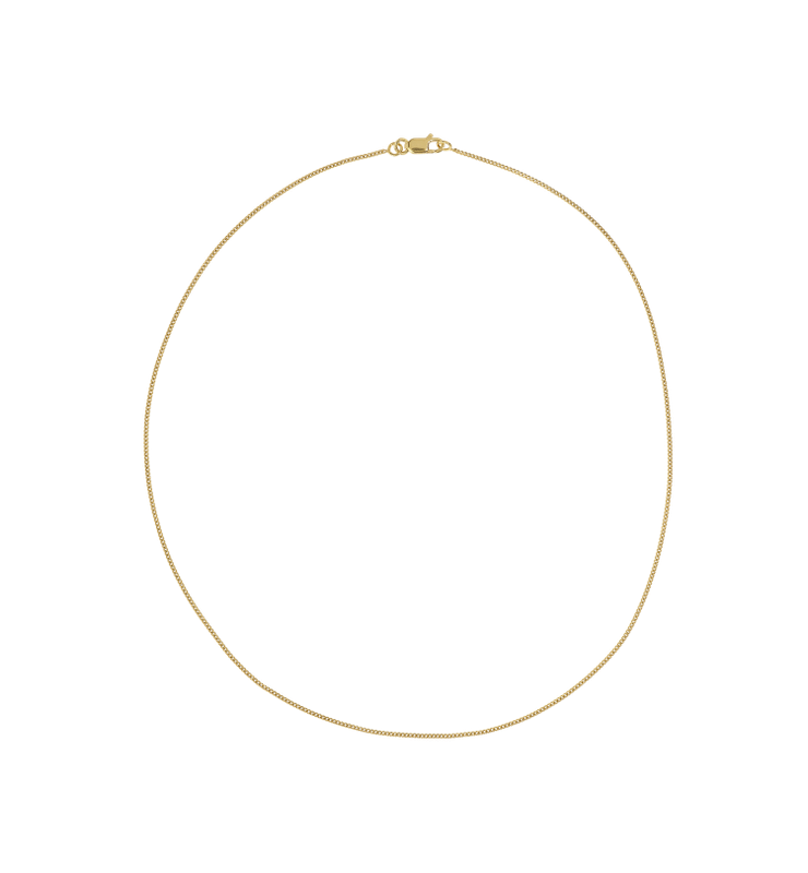Anna + Nina &#39;gourmet&#39; ketting (48cm) - goud