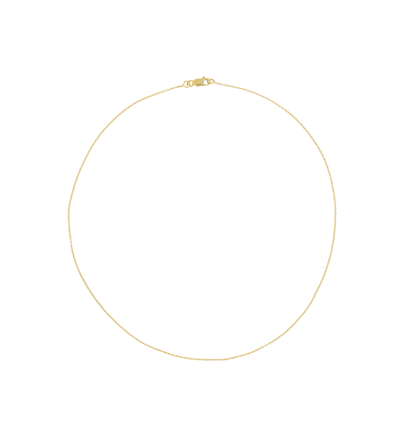 Anna + Nina &#39;anchor&#39; ketting (43cm) - goud