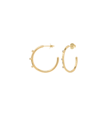 Medium Lumière hoop oorbellen