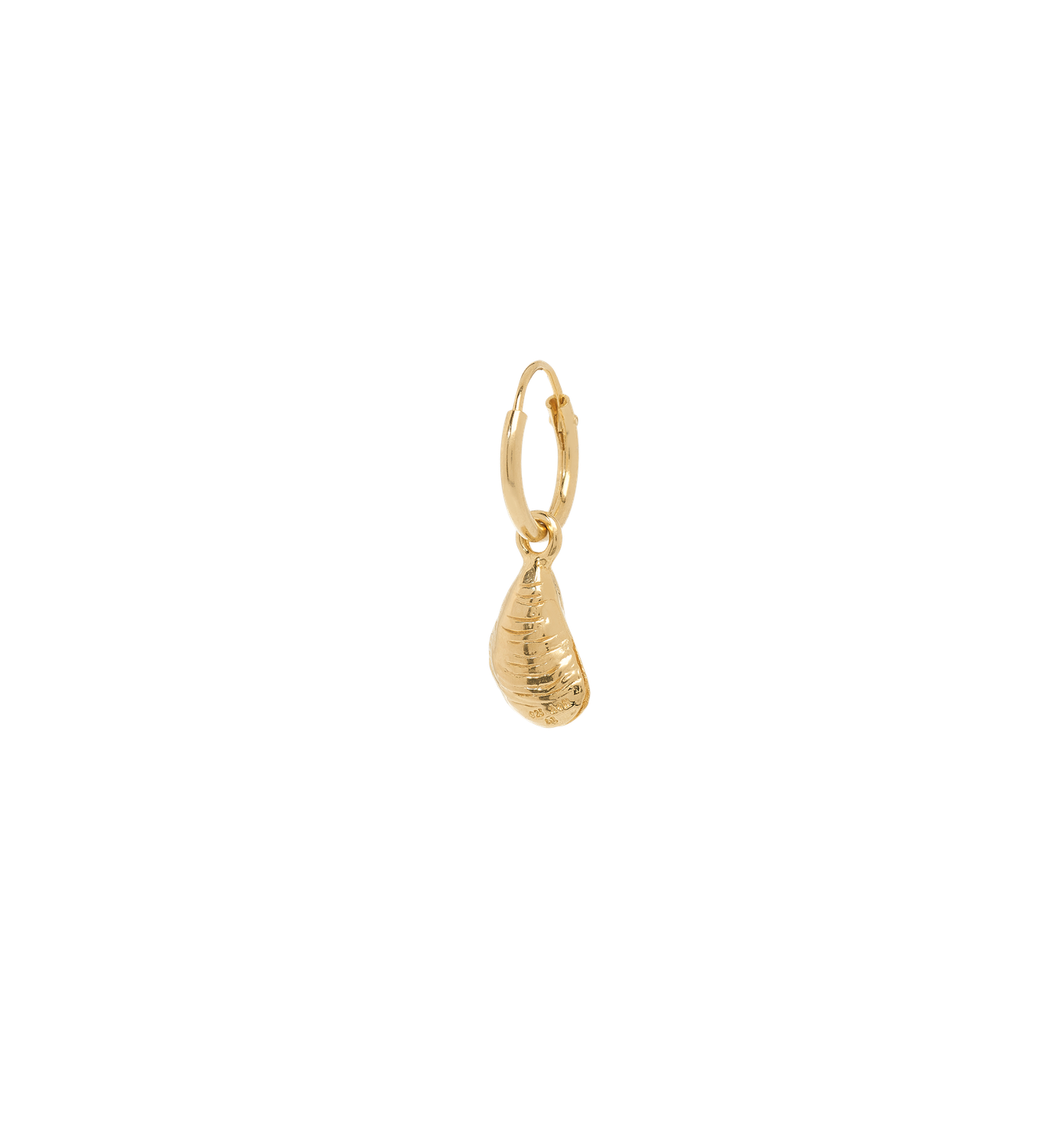 Single Mussel oorbel