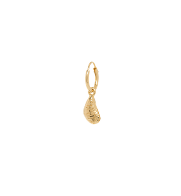 Single Mussel oorbel