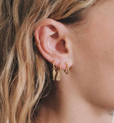 Single Mussel oorbel