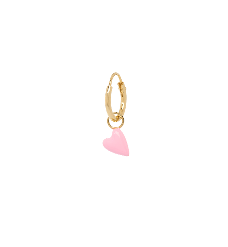 Single Rose Heartbeat oorbel