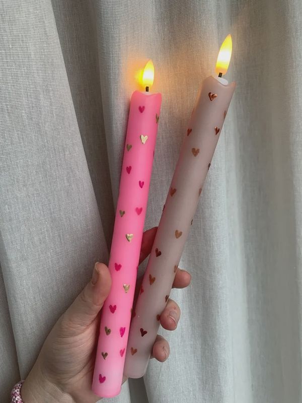 LED kaars &#39;little hearts&#39;