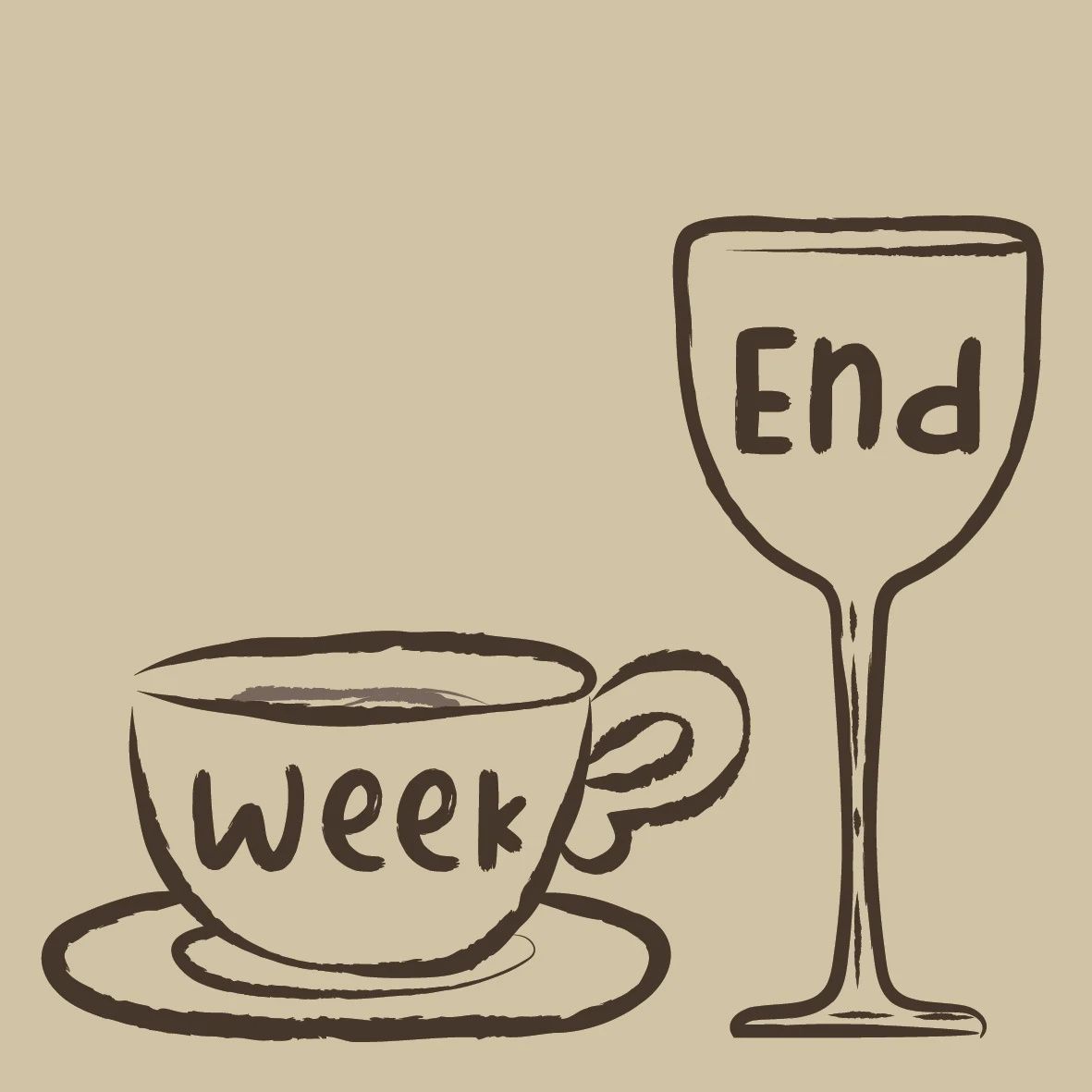 Tegeltje &#39;Week-End&#39;