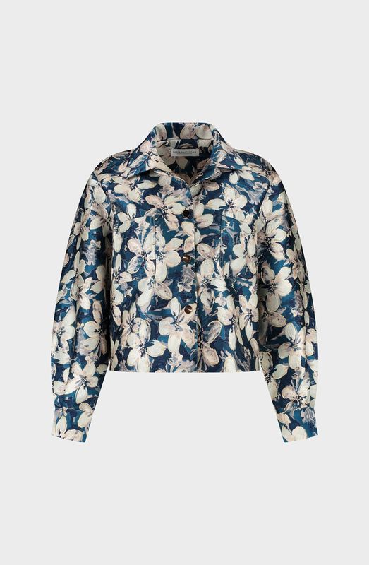 SANTJE jacket - blue flowers