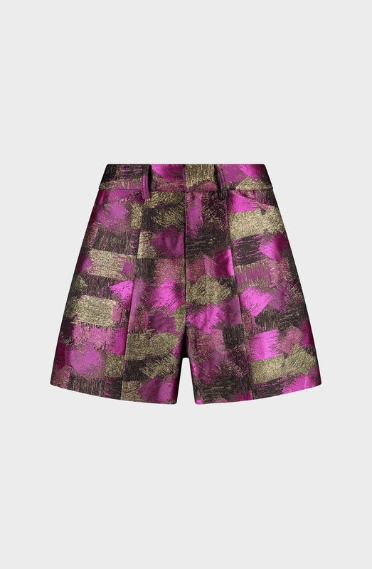 MARCIE shortje - gold fuchsia