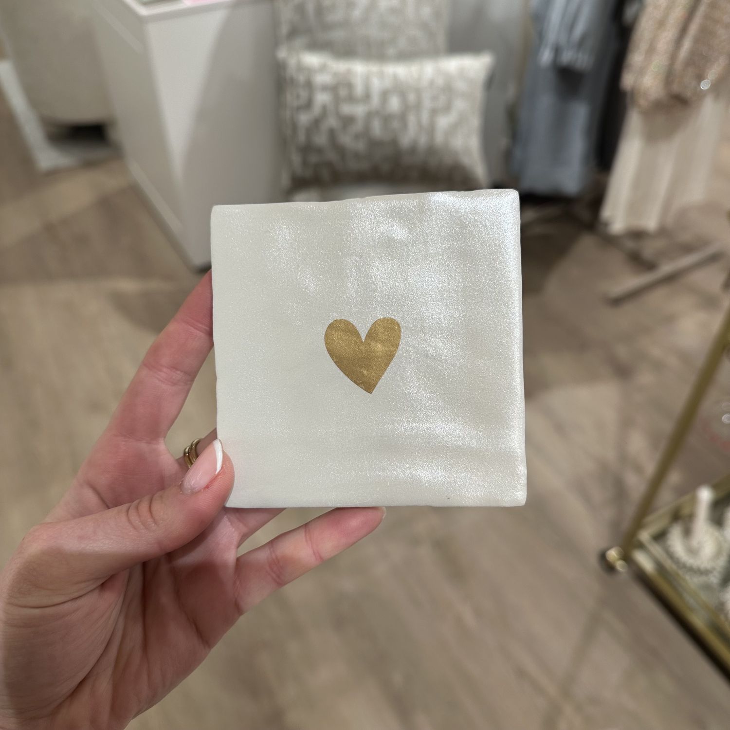 Tegeltje &#39;gold love&#39;
