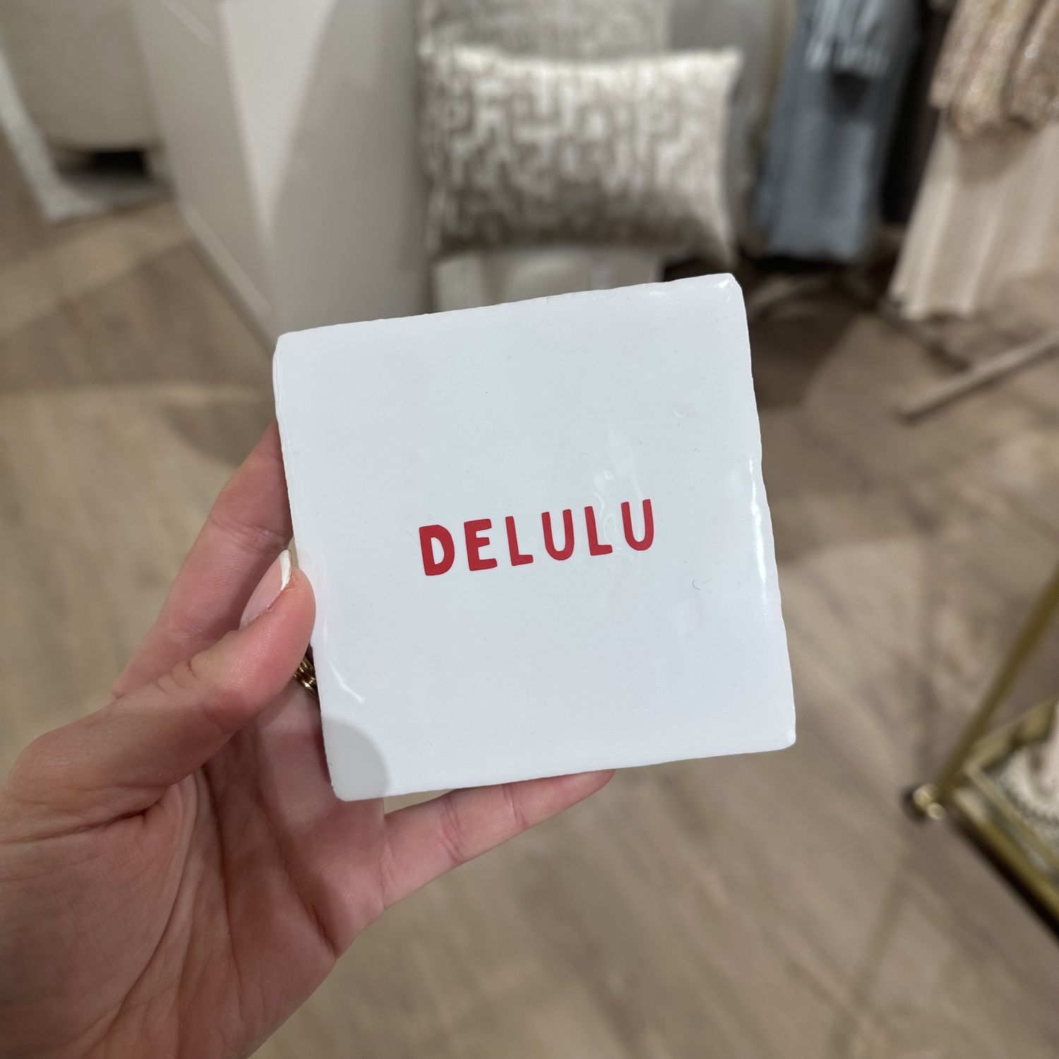 Tegeltje &#39;delulu&#39;