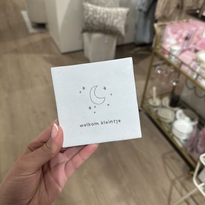 Tegeltje &#39;welkom kleintje&#39;