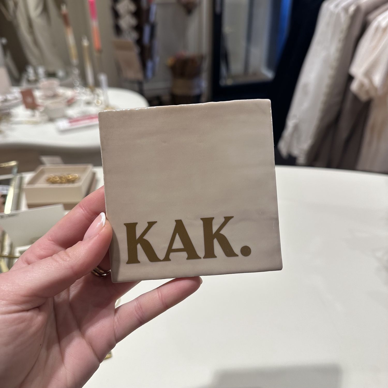 Tegeltje &#39;KAK&#39;