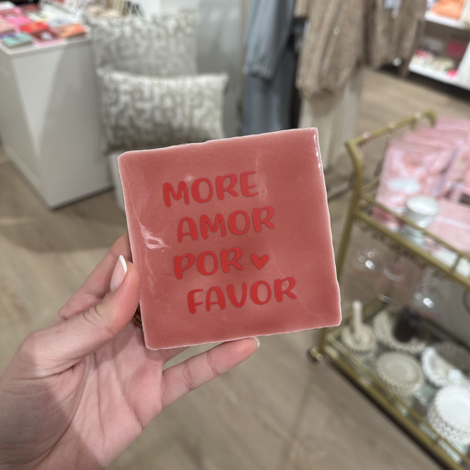 Tegeltje &#39;more amor por favor&#39;