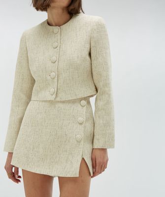 JV REMI cropped blazer - off white