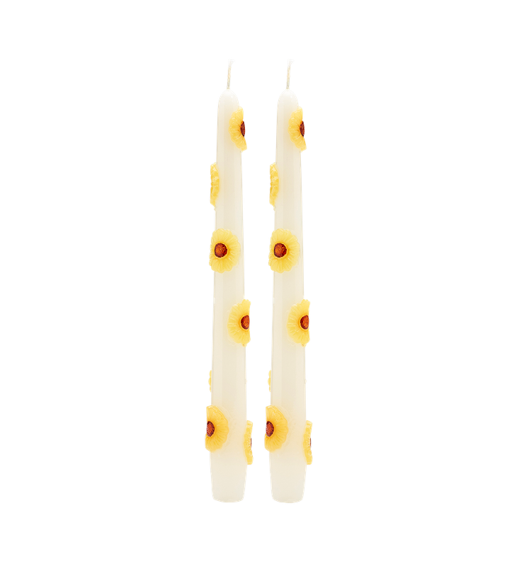 Sunflower 3D kaarsen - set van 2
