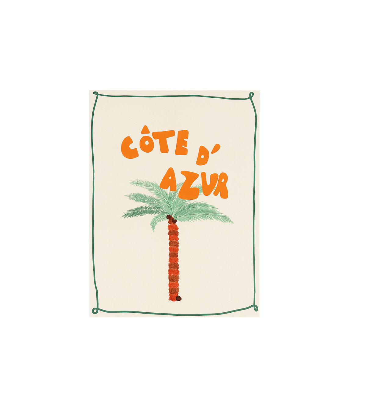 Côte d&#39;Azur poster - 30x40 cm
