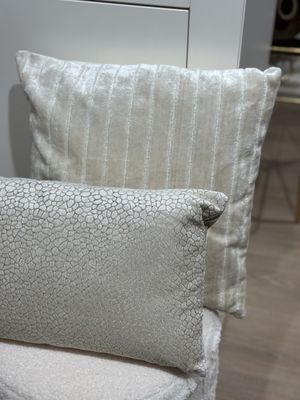 Kussen &#39;VELVET STRIPES&#39; - beige