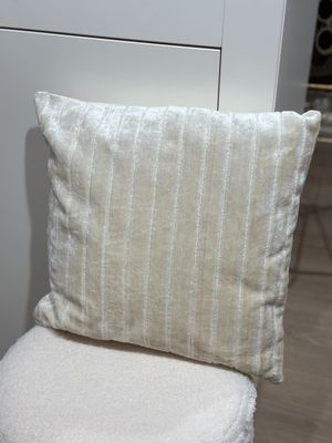 Kussen 'VELVET STRIPES' - beige
