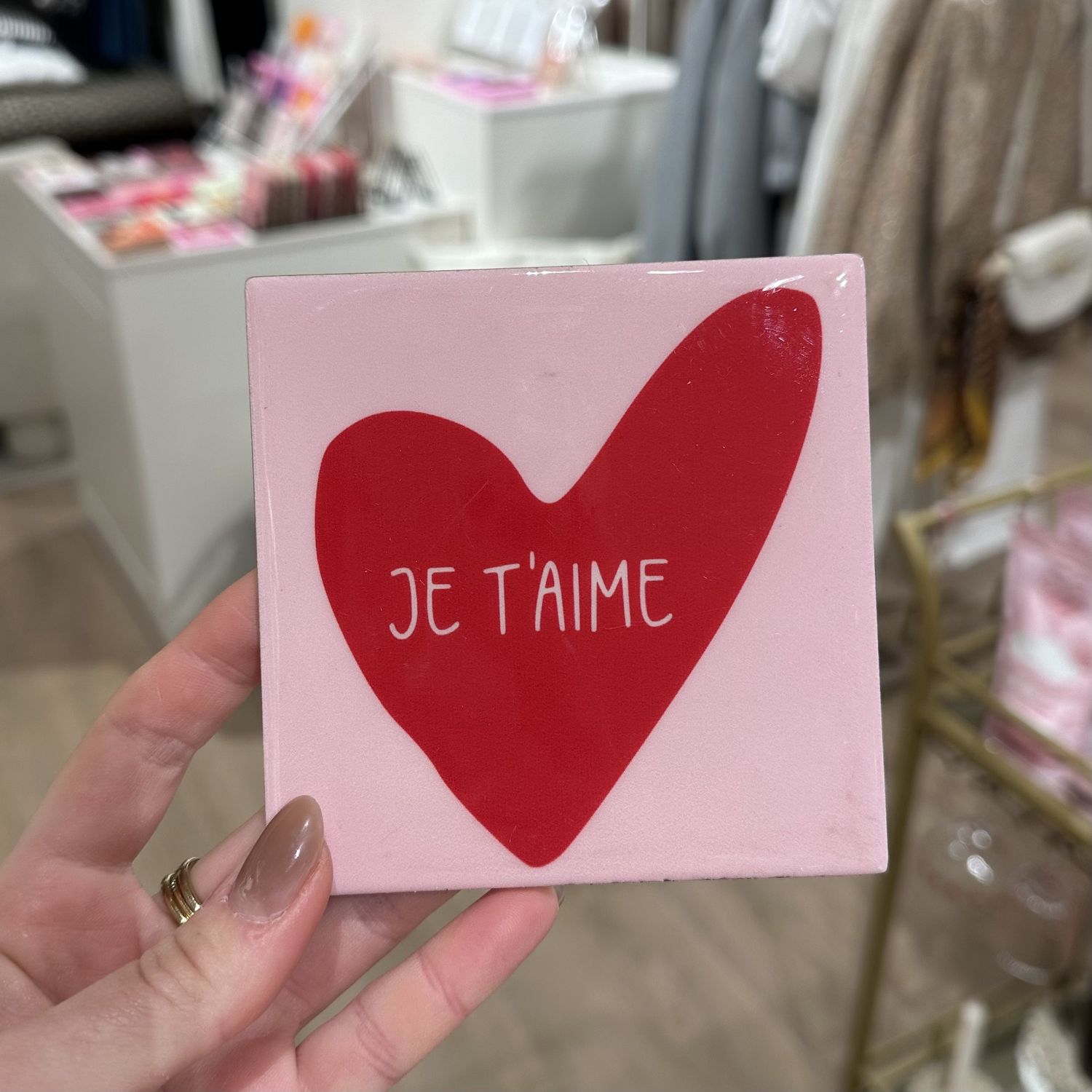 Tegeltje &#39;Je T&#39;aime&#39;
