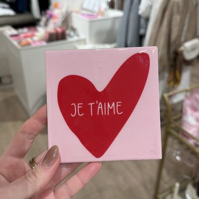 Tegeltje &#39;Je T&#39;aime&#39;