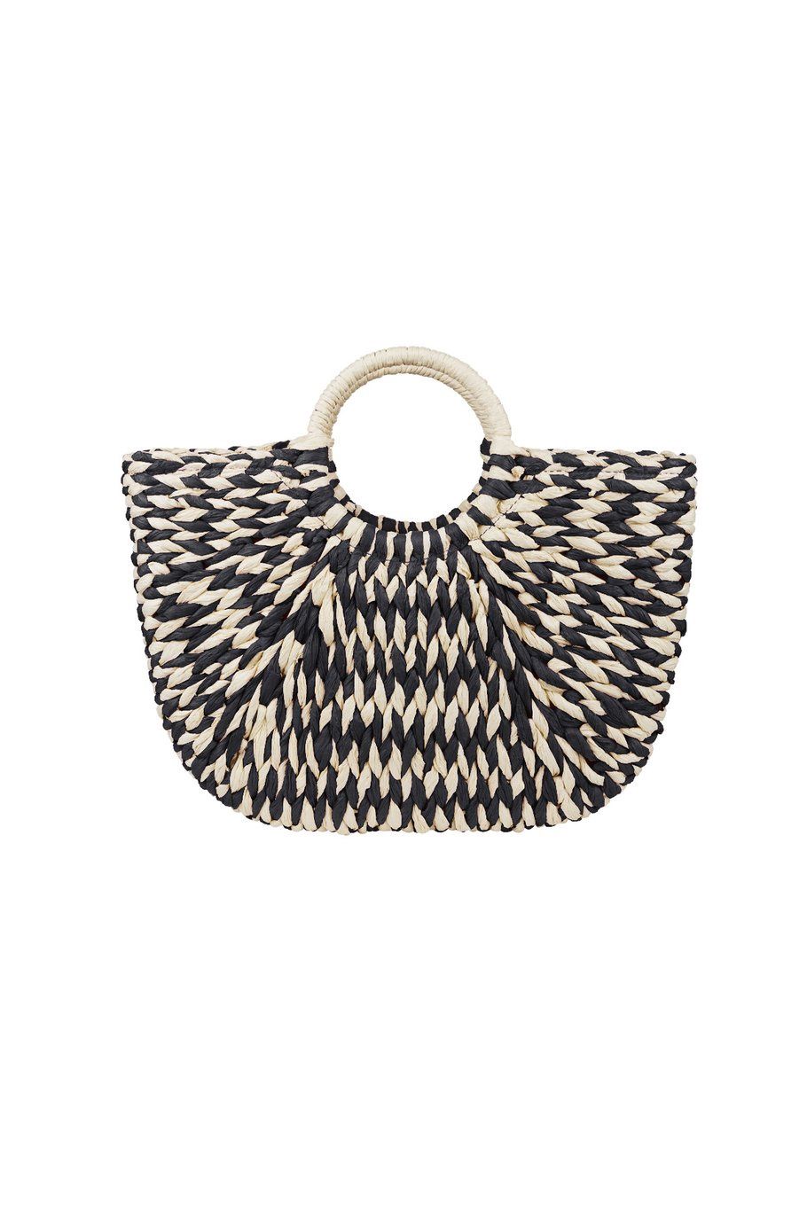 Beach shopper rond, Colour: Zwart