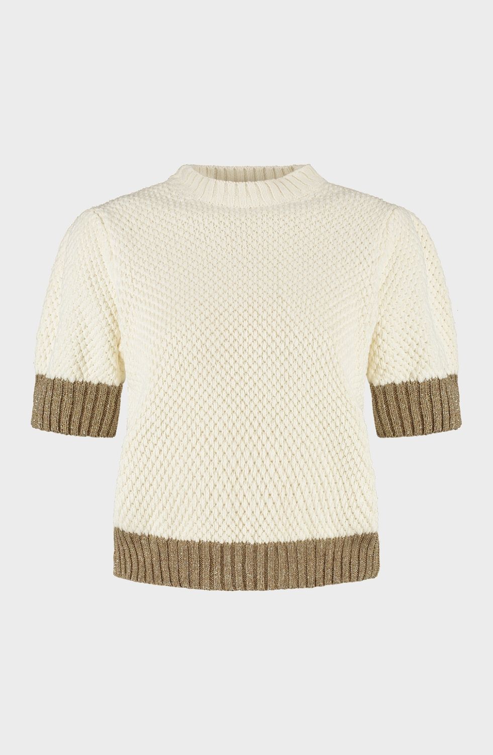 AA LIV knit - off white/gold