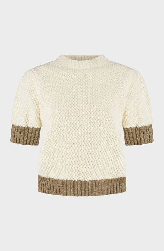 AA LIV knit - off white/gold