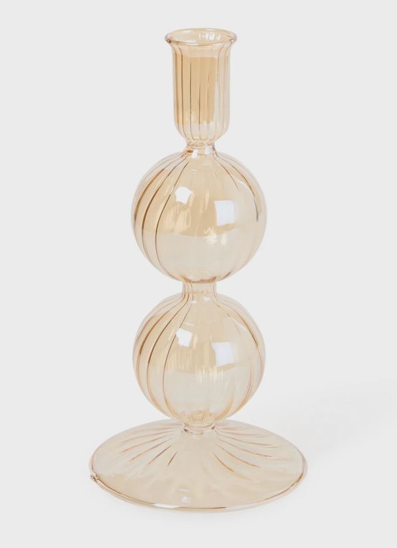 Bubbel kandelaar Vondels - beige