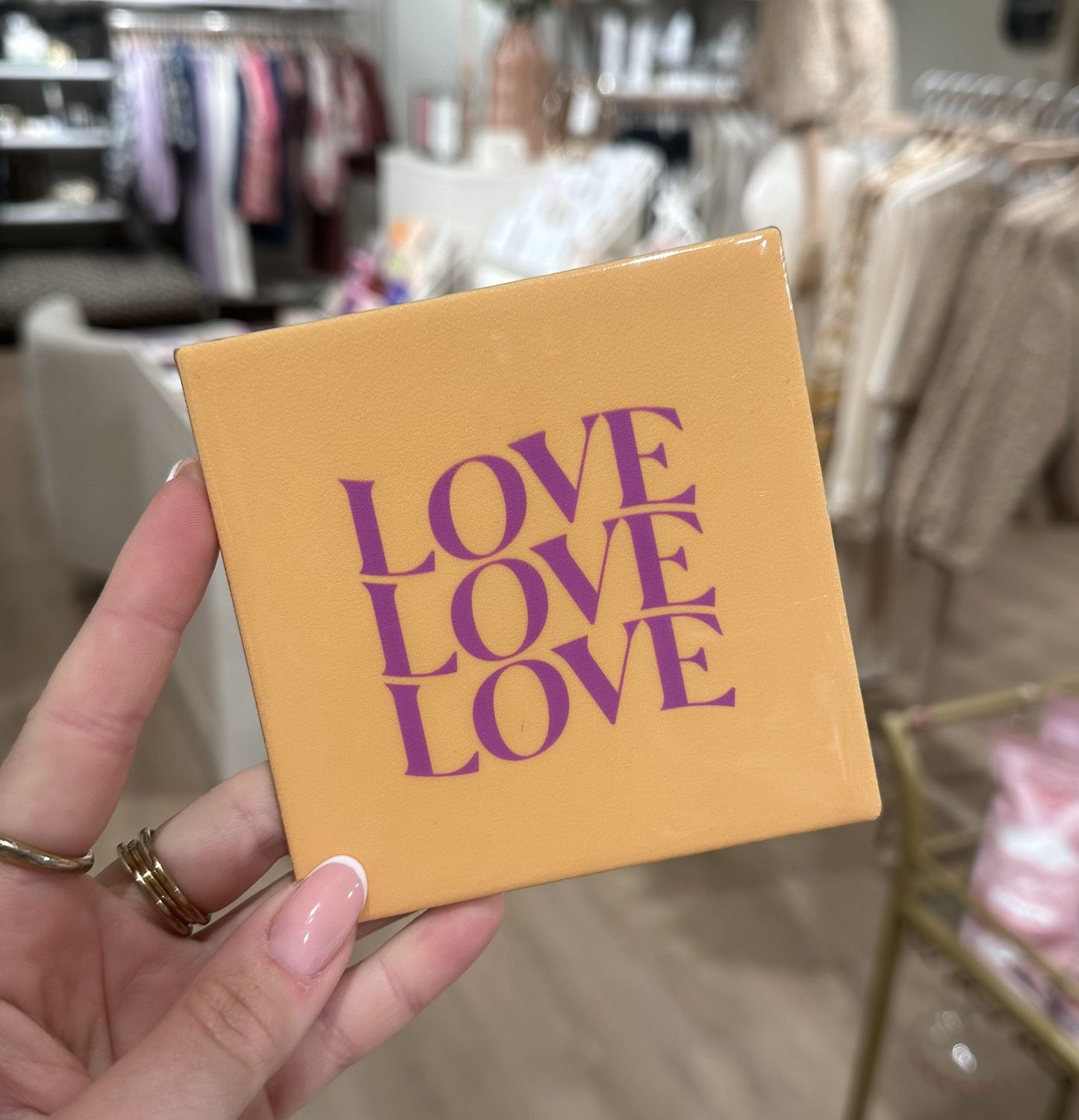 Tegeltje &#39;LOVE LOVE LOVE&#39;