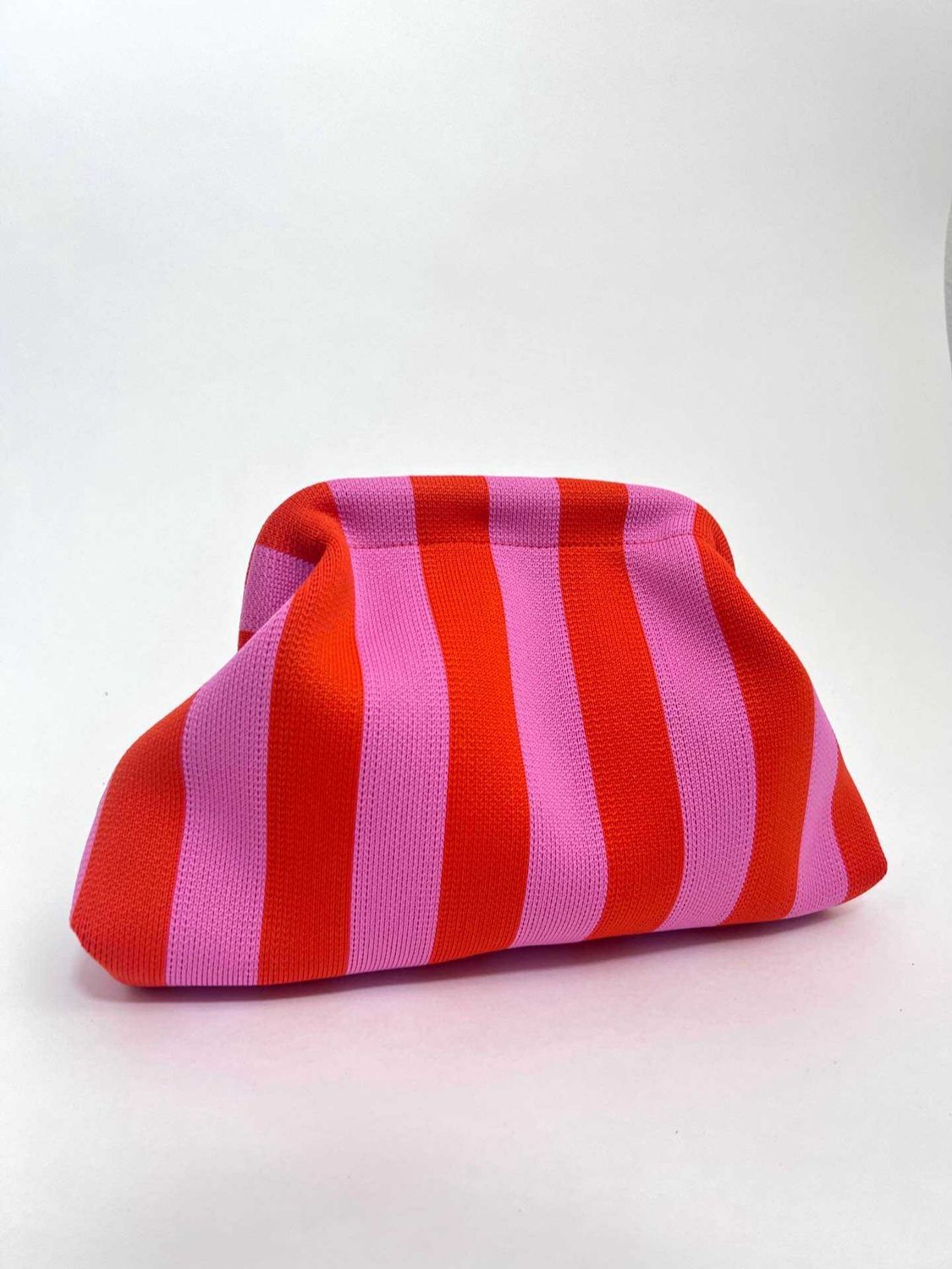 Clutch/toilettas funky, Soort: pink/orange