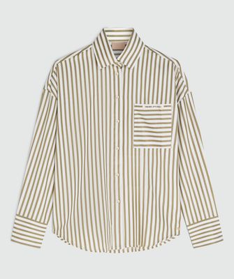 JV LEXX blouse - pistache/ecru
