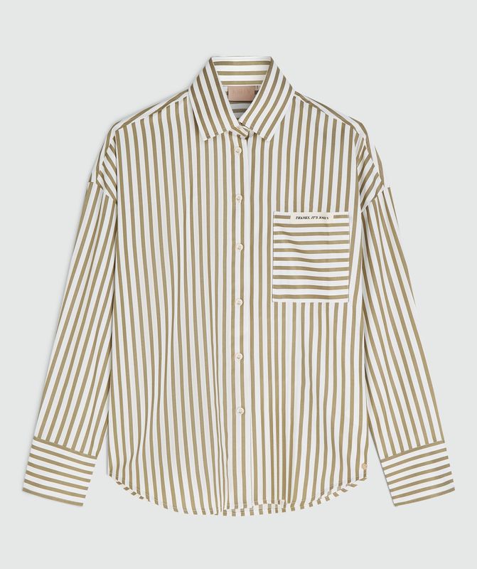 JV LEXX blouse - pistache/ecru