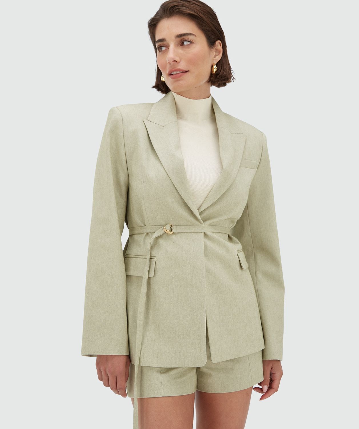 JV LOLA blazer - dusty green