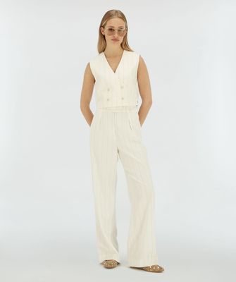 JV MIES pantalon - light ecru