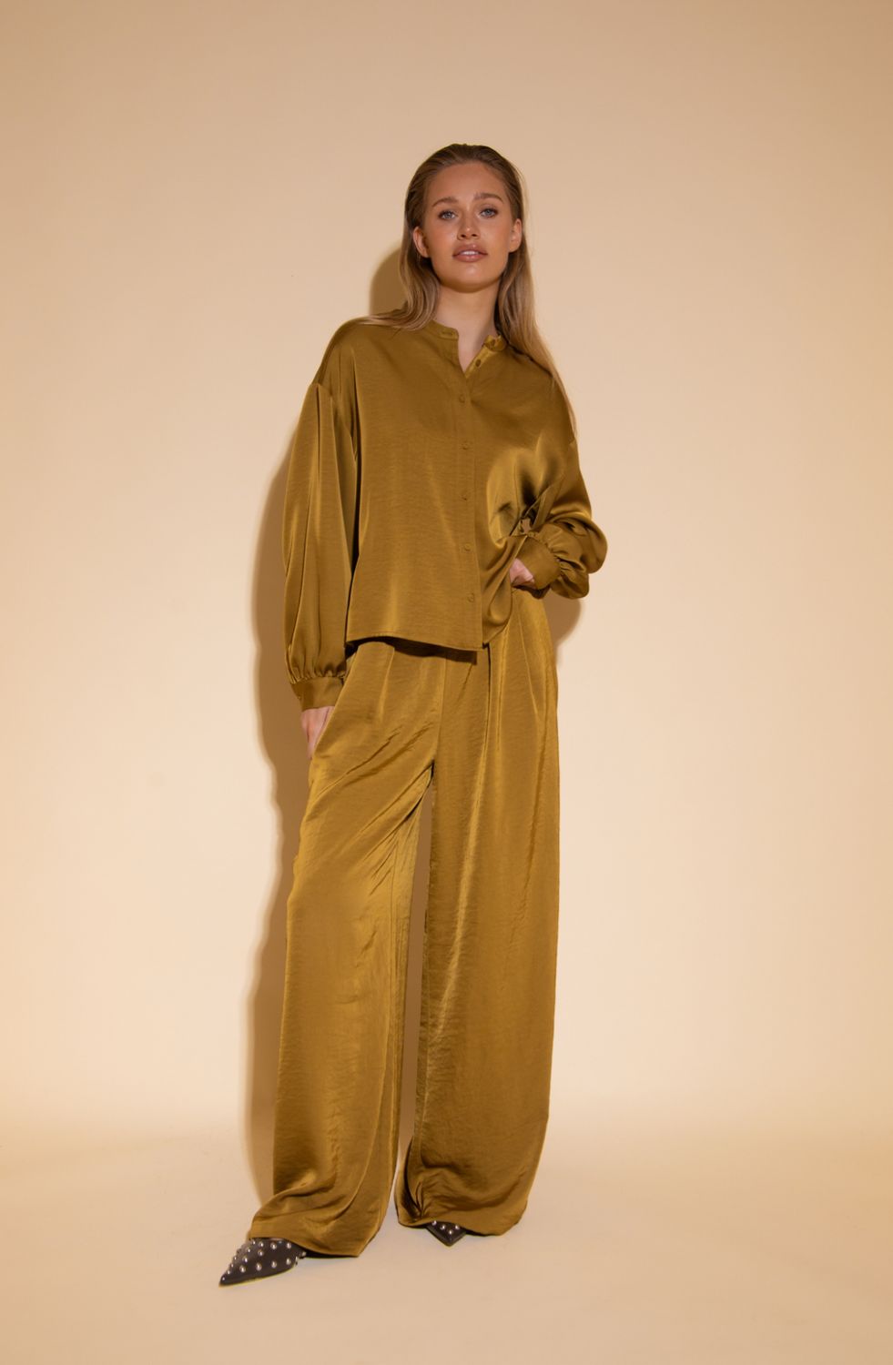 AA PINA pantalon - goud