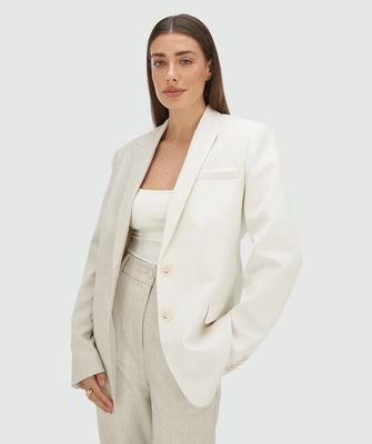 JV SUUS blazer - creme white/grey