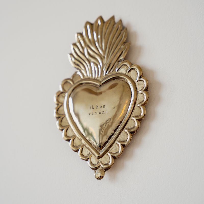Brass hart - ik hou van ons