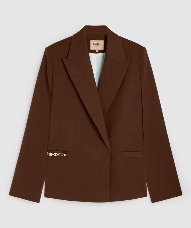 JV DEACON blazer - dark brown
